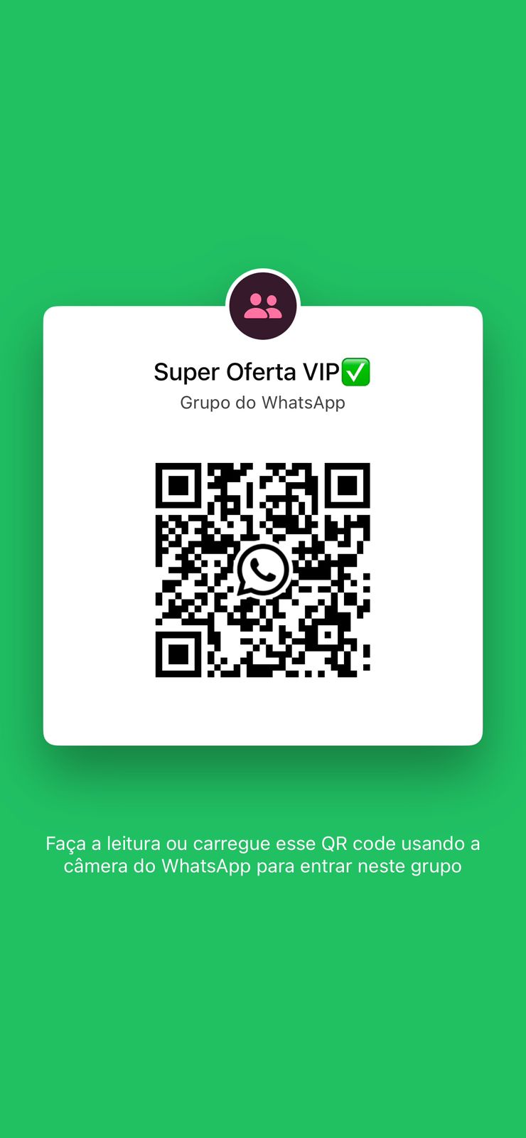 QR Code do Grupo WhatsApp